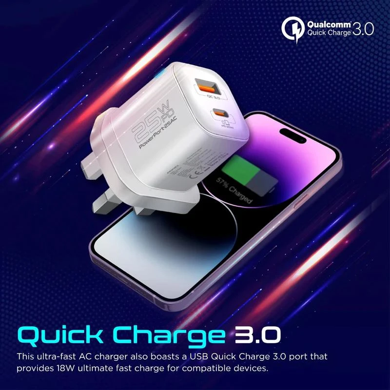 بروميت بور بوت شاحن 25AC UK